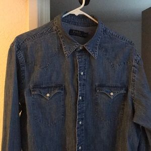 Polo Ralph Lauren Denim Western Button Up Shirt